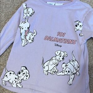 Zara Disney 101 Dalmatians Toddler Girl Long Sleeve Shirt